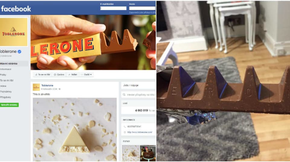 Ochuzené Toblerone